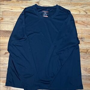 Hanes Men's Deep Blue Long Sleeve Tee